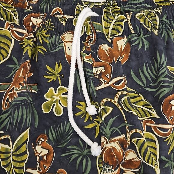 Tommy Bahama Green Tropical Jungle Swim Trunk Shorts | Men's Large - Picture 10 of 13